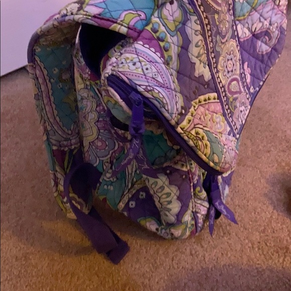 Purple patterned small backpack - Picture 4 of 4